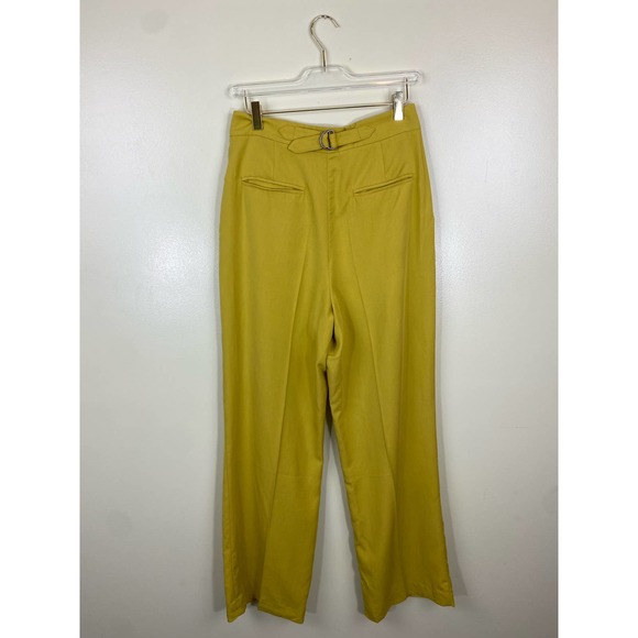 NWT FREE PEOPLE Sz 6 GABBIE VEST SUIT SET 4 PIECE VEST & TROUSER SET IN mustard - Picture 12 of 14